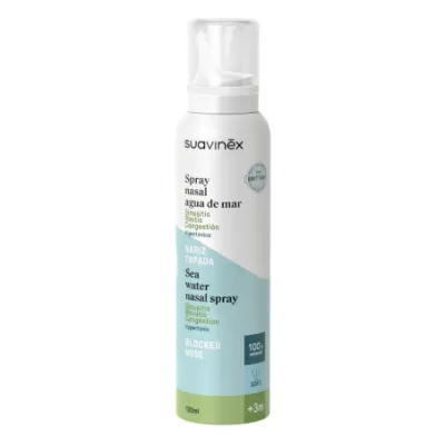SUAVINEX SPRAY NASAL AGUA DE MAR NARIZ TAPADA SOFT +3 MESES