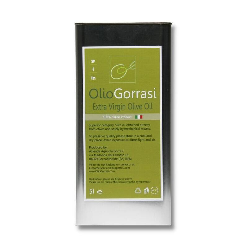 Extra Virgin Olive Oil - 5 litres - (1 5L can)