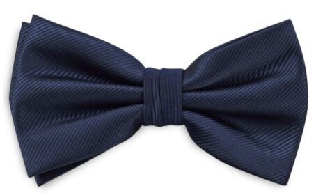 Marine blauwe strik