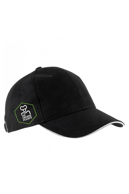 Zwarte pet met schoollogo