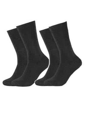 Set sokken zwart van 6 paar + 2 paar gratis