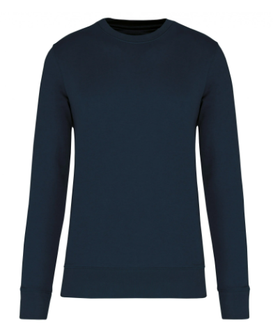 Sweater marineblauw met ronde hals