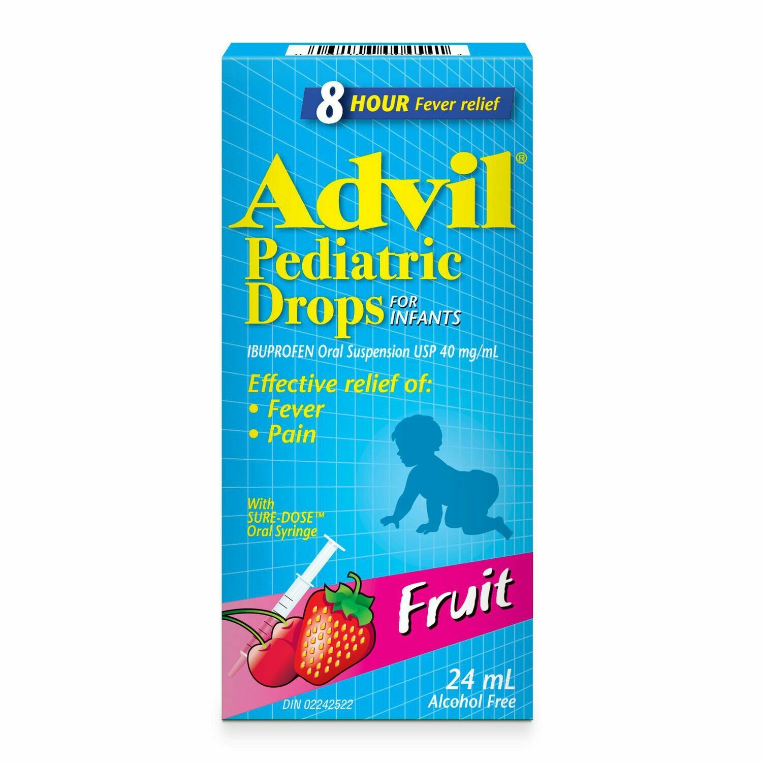 Advil Pediatic Drops Dye Free Fruit 24ml Shoponline Fergus Pharmacy
