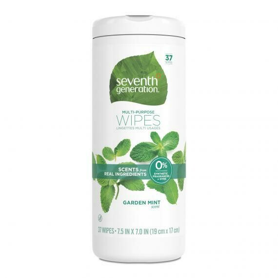 Seventh Generation Multi-Purpose Wipes, Garden Mint, 37 Wipes Seventh Generation Multi-Purpose Wipes, Garden Mint, 37 Wipes