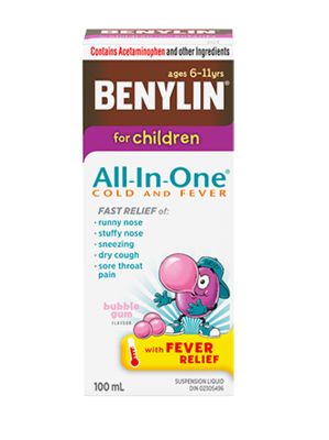 Benylin For Children All In One Cold & Fever Syrup