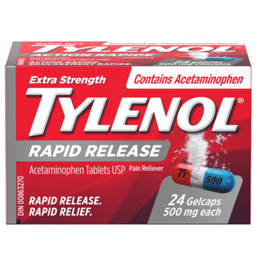 Tylenol Extra Strength Pain Relief Rapid Release Gelcaps x 24