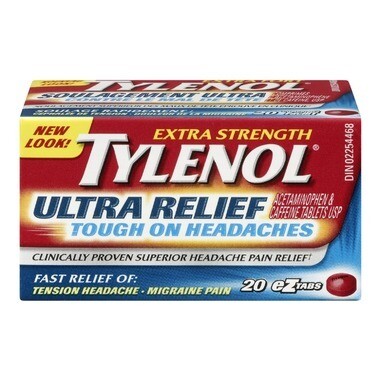 Tylenol Ultra Relief Tough on Headaches eZ Tabs x20