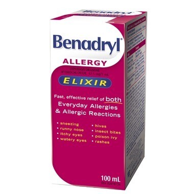 Benadryl Allergy Liquid Elixir