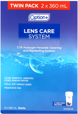 Option+ CONTACT LENS CARE SYSTEM 2X360ML