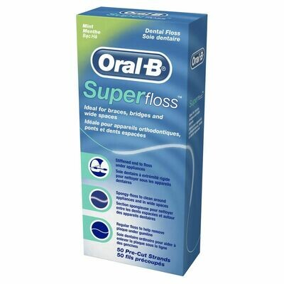 Oral-B Super Floss Pre-cut Strands x50