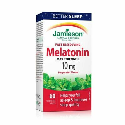Jamieson Natural Sources Melatonin Fast Dissolving Peppermint Tablets x60