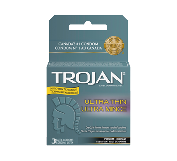Trojan Ultra Thin Lubricated Condoms, 3 units Trojan Ultra Thin Lubricated Condoms, 3 units