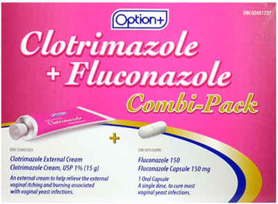 Option+ CLOTRIMAZOLE-FLUCONAZOLE COMBI-PACK