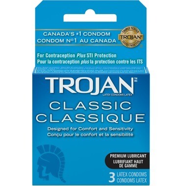 Trojan Classic Lubricated Latex Condoms 3 Trojan Classic Lubricated Latex Condoms 3