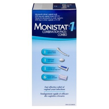 MONISTAT 1 Combination Pack (1 ovule, creams, wipes) MONISTAT 1 Combination Pack (1 ovule, creams, wipes)