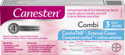 Canesten 3-Day Combi Pak Yeast Infection Tablet + Cream