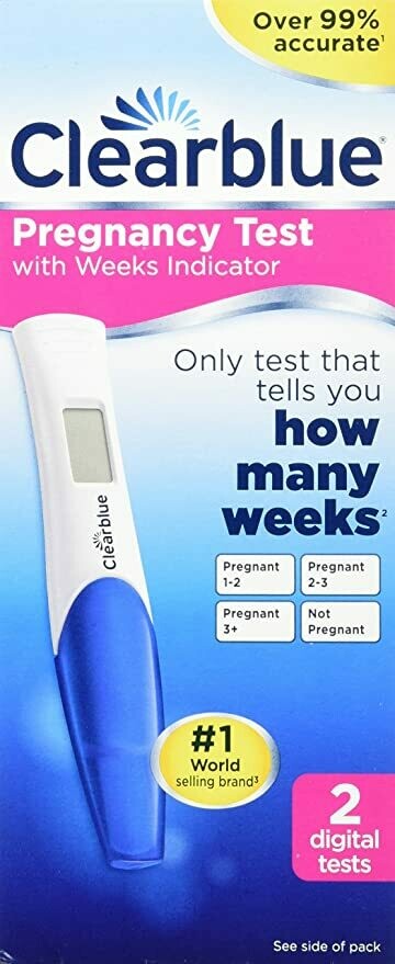 Clearblue Pregnancy Test with Weeks Indicator, 2 Count Clearblue Pregnancy Test with Weeks Indicator, 2 Count