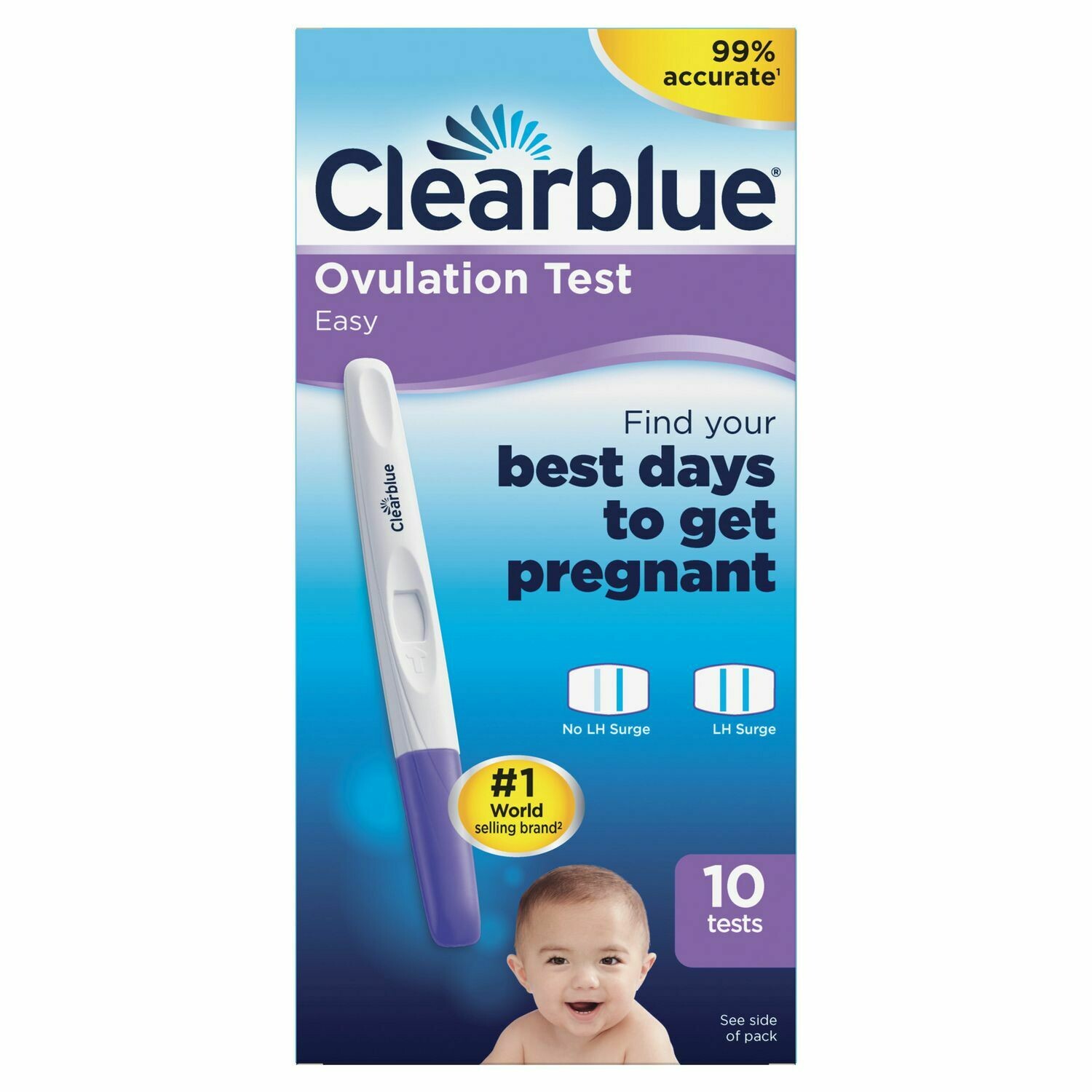 Clearblue ® Easy Ovulation Predictor Kit (10 Ovulation Tests) Clearblue ® Easy Ovulation Predictor Kit (10 Ovulation Tests)