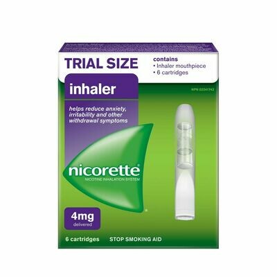 Nicorette® Stop Smoking Aid Inhaler (6 cartridges,4mg)