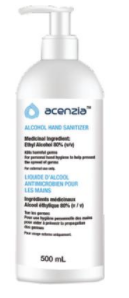Hand Sanitizer Gel 70% Ascenzia 500ML Hand Sanitizer Gel 70% Ascenzia 500ML
