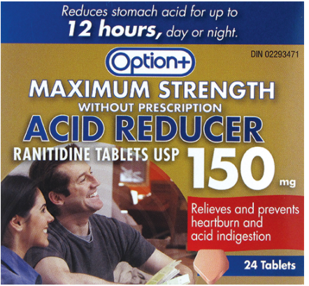 Option+ RANITIDINE MAX STRENGTH 150MG 24 (Generic Zantac) Option+ RANITIDINE MAX STRENGTH 150MG 24 (Generic Zantac)