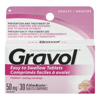 Gravol Easy to Swallow Tablets 50mgx 30