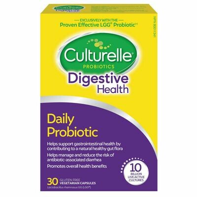 Culturelle Digestive Health Daily Probiotic | One Per Day Capsules | Lactobacillus Rhamnosus Gg (lgg)
