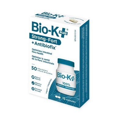 Bio-K+ Probiotic Capsules 50 Billion x15 (Refrigerated)