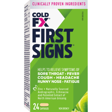 COLD-FX First Signs with Echinacea & Andrographis x24 caps