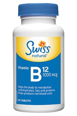 Vitamin B12 1000 mcg
(90 tablets)