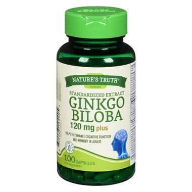 Nature's Truth Standardized Extract Ginkgo Biloba 120 mg Plus x 100 capsules
