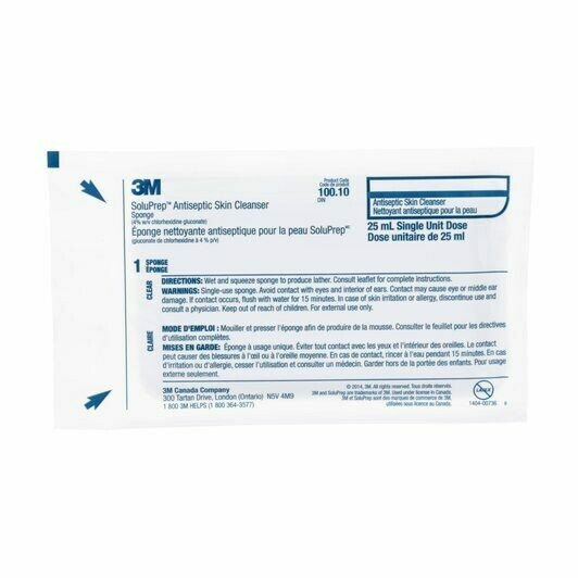 3M™ SoluPrep™ Sponge (4 w/v chlorhexidine gluconate sponge