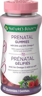 Nature's Bounty Prenatal Gummies x60