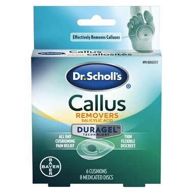 Dr. Scholl's Callus Removers with DURAGEL Technology x 6 cushion,8 medicated disks