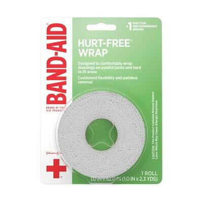 BAND-AID® Brand HURT-FREE® Wrap 1INX2.3YDS, 1 COUNT