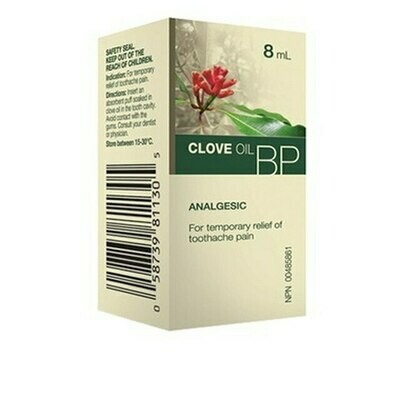 BP Clove Oil for Temporary Relief of Toothache Pain | 8 ml