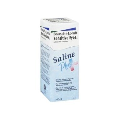 Bausch & Lomb Sensitive Eyes Saline Plus Solution 355ml