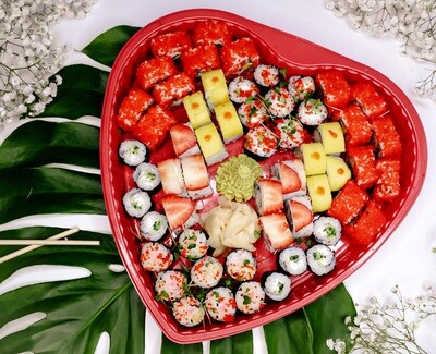VALENTĪNDIENAS ĪPAŠAIS SUSHI SPOT SETS 2 PERSONĀM (cena norādīta saņemot preci uz vietas Rest Garšotavā. Par papildus piegādes summu vienosimies ar Jums). VALENTĪNDIENAS ĪPAŠAIS SUSHI SPOT SETS 2 PERSONĀM (cena norādīta saņemot preci uz vietas Rest Garšotavā. Par papildus piegādes summu vienosimies ar Jums).