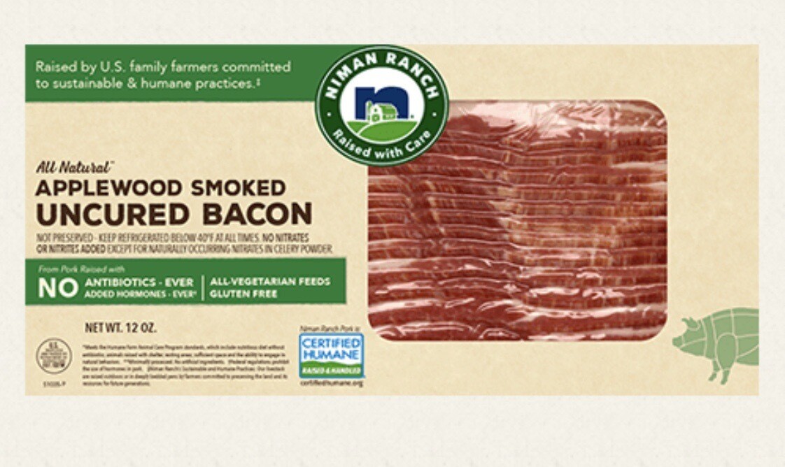 Niman Ranch Uncurled Applewood Smoked Bacon 12 Oz