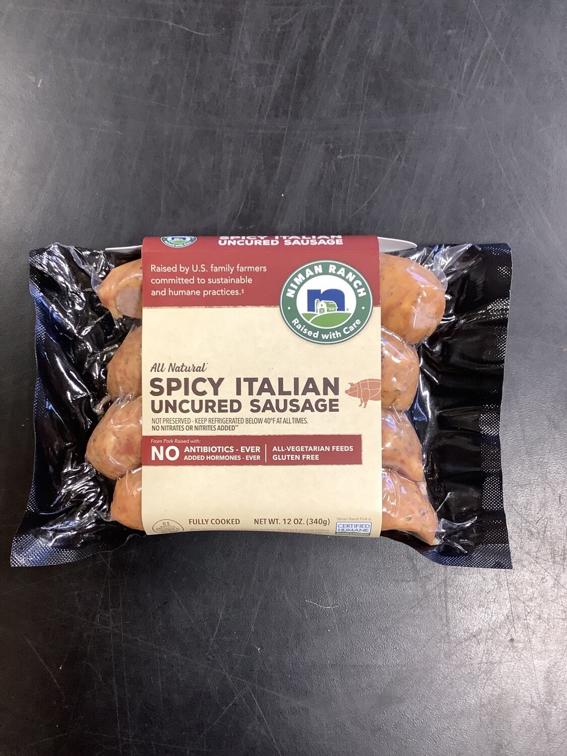 Niman Ranch Spicy Italian Sausage 12 Oz