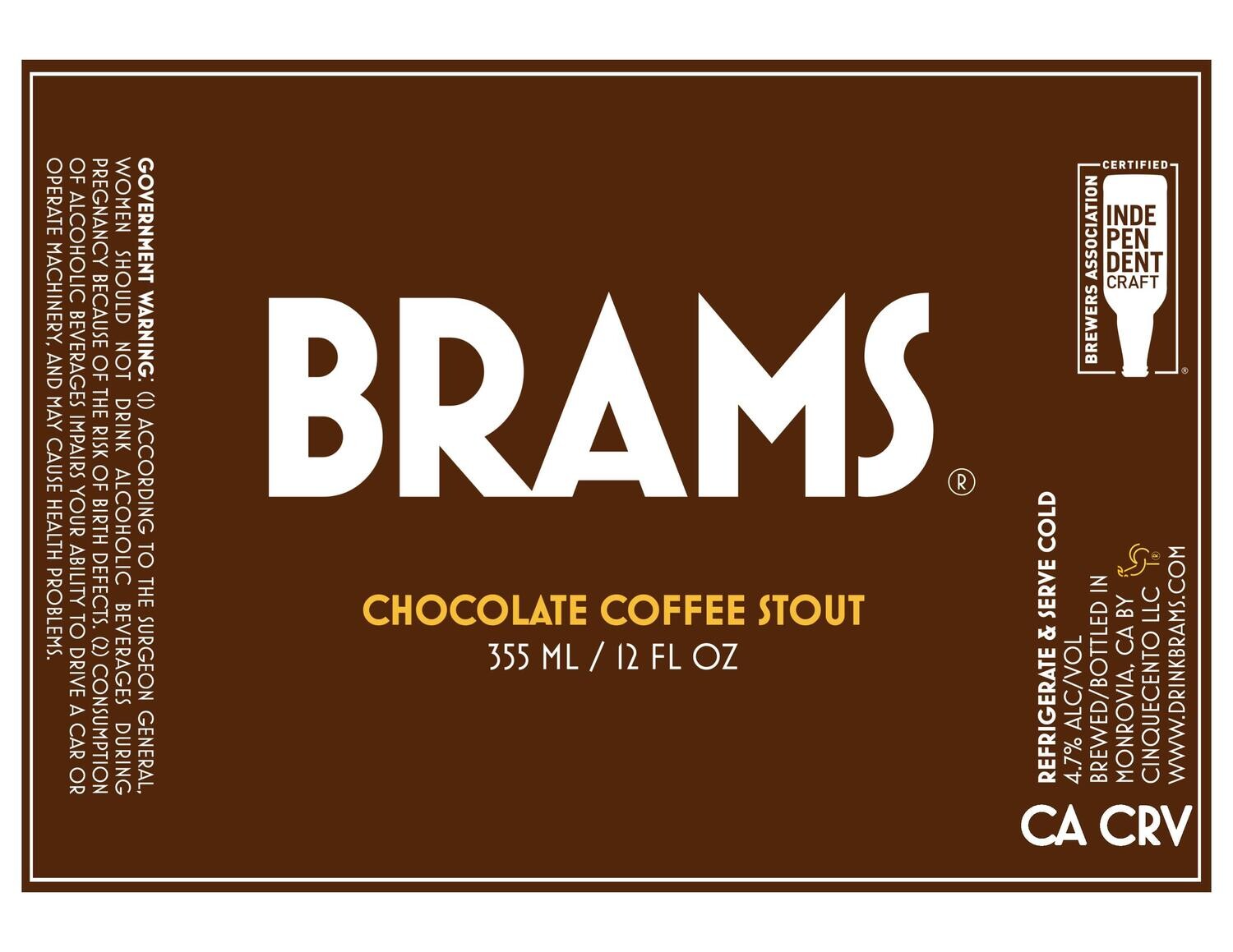 BRAMS Chocolate Coffee Stout