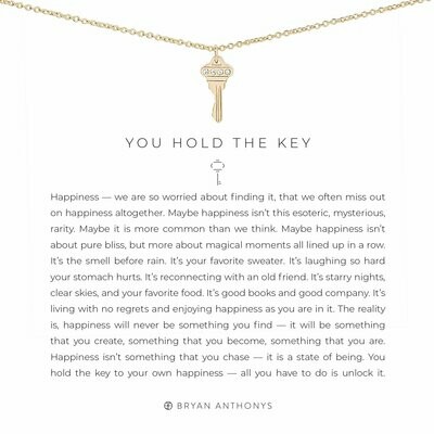You Hold The Key Necklace - Gold or Silver