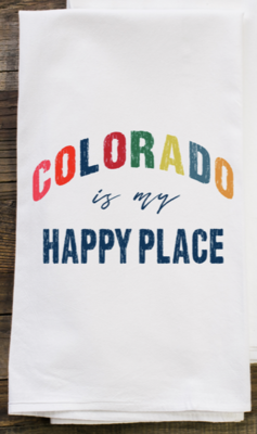 Tea Towel - Colorado is my Happy Place