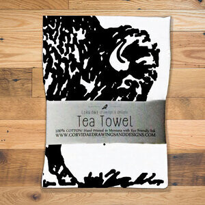 Tea Towel - Corvidae Bison