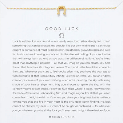 Necklace - Good Luck - Gold