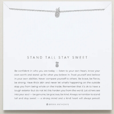 Necklace - Stand Tall Stay Sweet - Silver