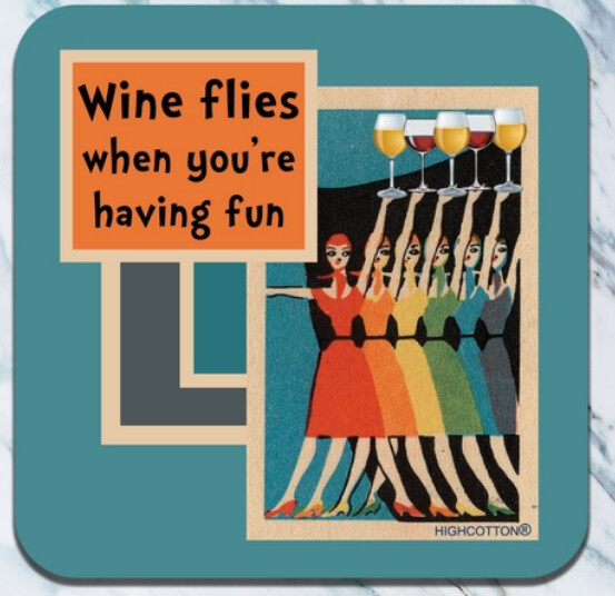 Coaster - Wine Flies