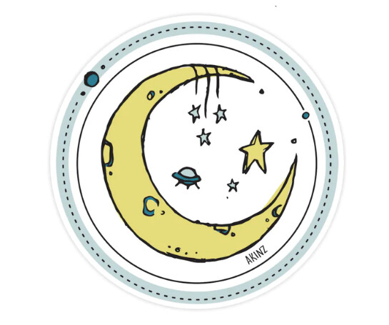 Sticker - Akinz Fly Me Moon