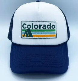 Trucker Hat - Colorado Patch - Adult, design: retro camping