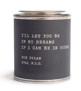 Candle - Music Quote - Bob Dylan - 1962 N. Y. C. - In My Dreams